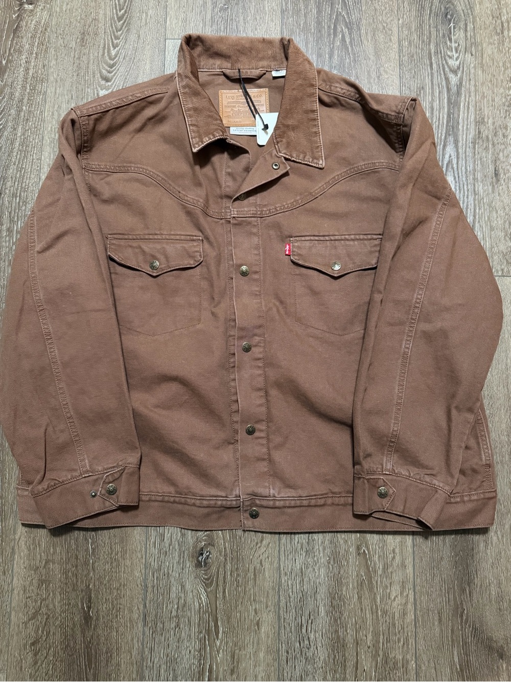 Levi's Rust Brown Western-Style Denim Jacket